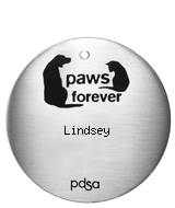 PDSA Tag for Lindsey 