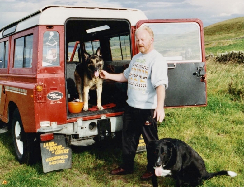 Peter with Blitz and Bryn 