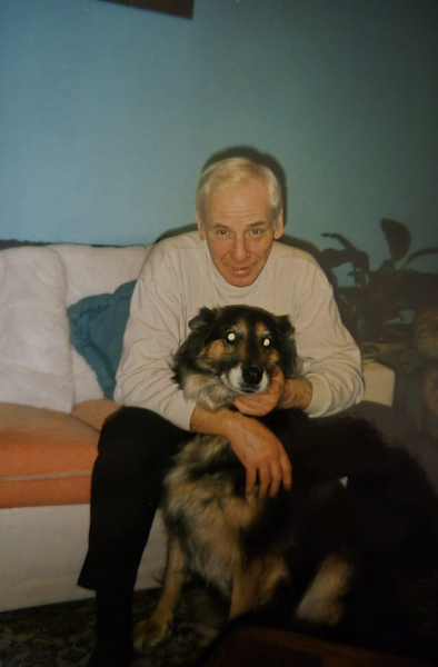 Lionel with his dog Tasher