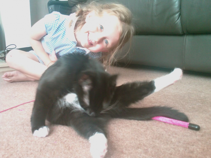 Me and Sky as little guys